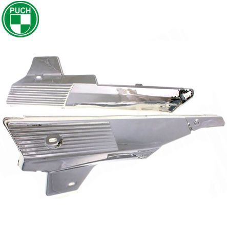 Kettenschutz Seitenschutz Paar Puch Maxi N chrom Imitation